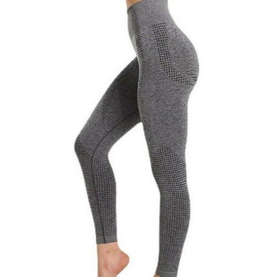 Pfirsichpo Schnelltrocknende Hohe Taille Nahtlose Yoga Leggings für Damen