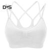 Women Sport Bra Multi Strap Hollow Out Back Push-up Vest Bra Quick-drying No Wire Seamless Gym Jogging Bra with Removable Padding