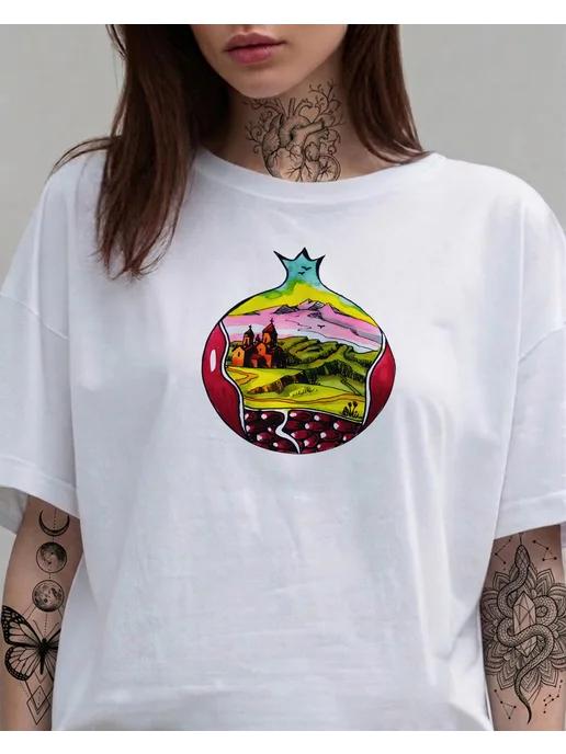 Armenia print T-shirt for summer S
