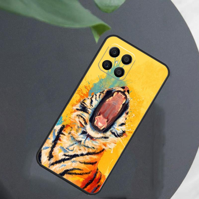 Animal Tiger Art For Honor Magic 8 7 5 6 Pro Case For Honor 200 400 Lite 50 70 90 X8c X8b X9a X9b X9c X9d Win