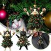 1PCS Christmas Tree Pendants 2D Acrylic Cute Cat Hanging Ornaments For Wall Xmas Tree Decorations Party Supplies New Year G D5S3