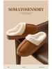 Luxurious Cotton Slippers for Couples - Non-Slip, Thick Sole, Warm & Fluffy for Autumn/Winter Indoors