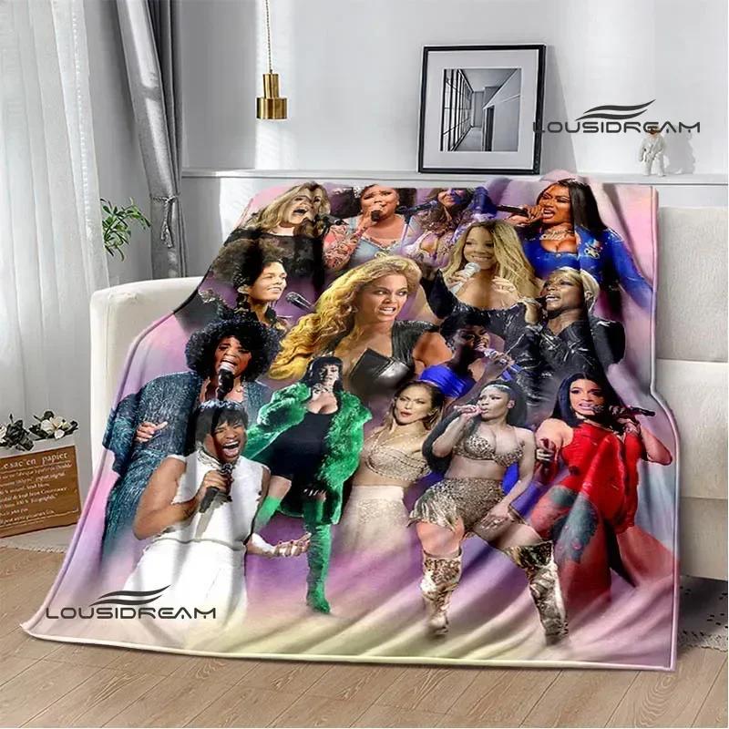 Beyonce Giselle Knowles Bedruckte Decken Flanell Warme Decke Weiche Gemütliche Decke Sofa Bettdecke Reisedecken Geburtstagsgeschenk