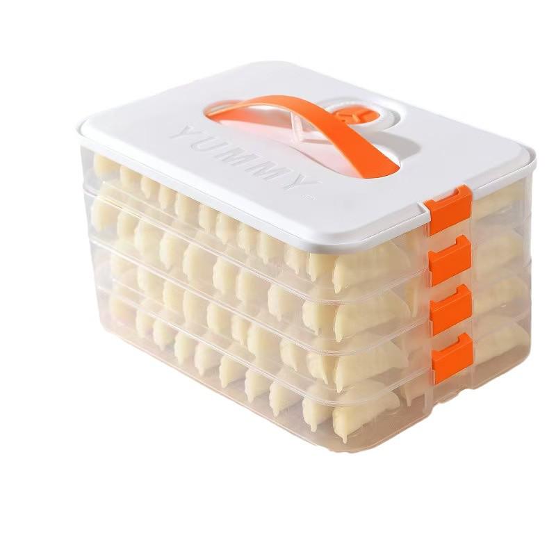 Thick Plastic Dumpling Storage Box for Freezer and Home Use – Food Grade and Fresh Keeping