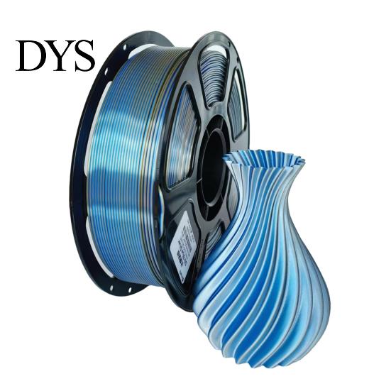 FDM Printer Accessories Silk PLA 3D Filament 1.75mm, 1kg Spool High Toughness Strong Filament, Satin Finish Multicolor for Models Printing Temperature