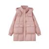 Hooded Cotton Clothes Women's Winter New Small Medium and Long Fashion Warm Loose Sports Cotton-padded Coat