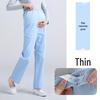 Maternity Nurse Pants - Adjustable Waist, Full Belly Support, Thick & Thin, Blue, Pink, White, Plus Size, Summer