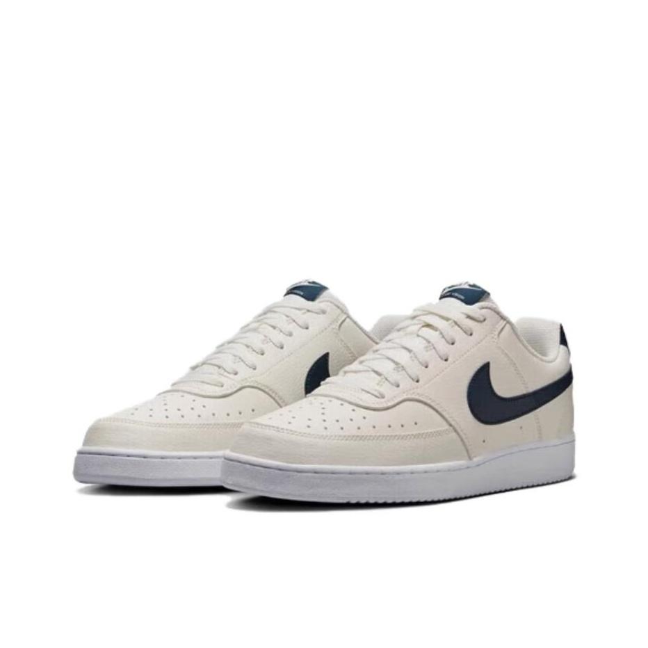 Nike Court Vision Low Sail Armory Navy Men Sneakers Cream White HQ4867-101