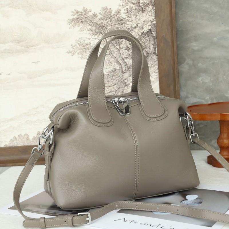 New Style Natural Top-layer Cowhide Pillow Bag Women's Portable Crossbody Commuting All-matching High-end Retro Shoulder