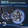 Indoor Stationary Exercise Bike 6kg Flywheel Fitness Cardio Workout Bike Trainer for Home Gym w/ Adjustable Resistance LCD Monitor Pad and Bottle