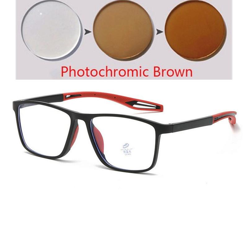 Sport Women Men Student Square Prescription Glasses For The Nearsighted Fashion Silicone Optical Spectacles 0 -1.0 -1.5 To -6.0