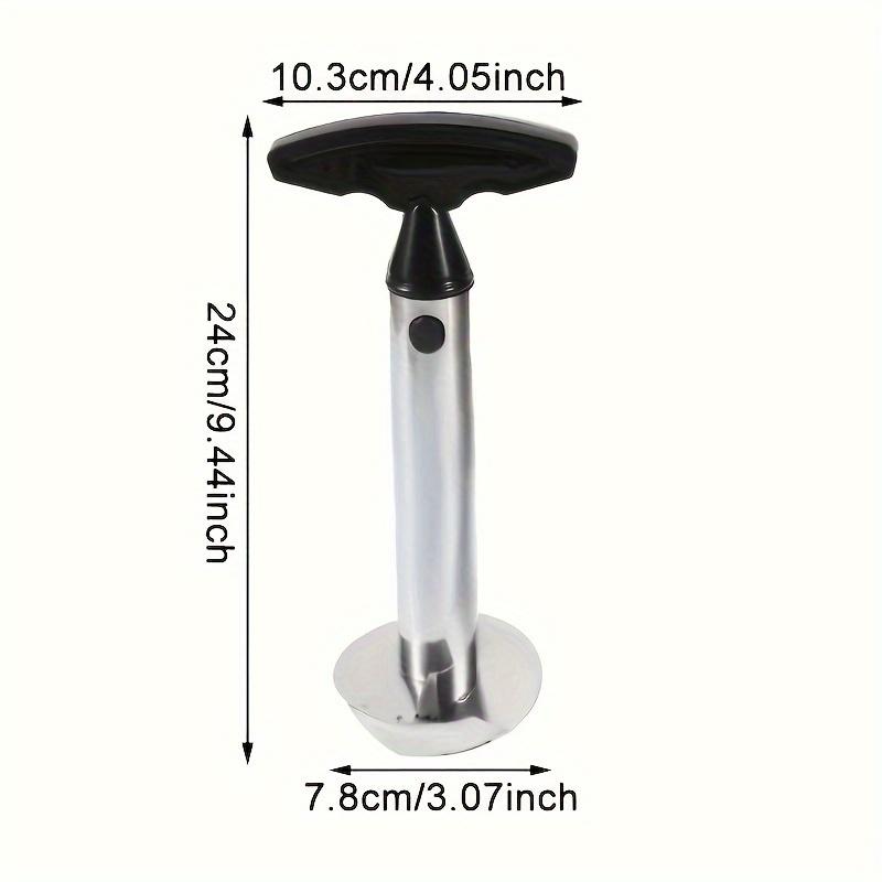 1 Stück Edelstahl Ananasentkerner und -schneider, einfach zu bedienendes Küchenwerkzeug für müheloses Entfernen des Ananaskerns und Schneiden