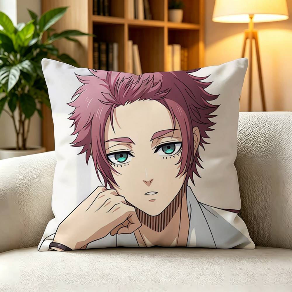 I-Itoshi Sae Blue Lock Soccer Boy Square Double-Sided printed Pillow Case Bedroom Bedside Pillow Sofa Cushion Cover