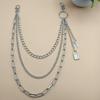 European and American Jewelry Lock-shaped Waist Chain Women's High-end Retro Key Pendant Trouser Chain