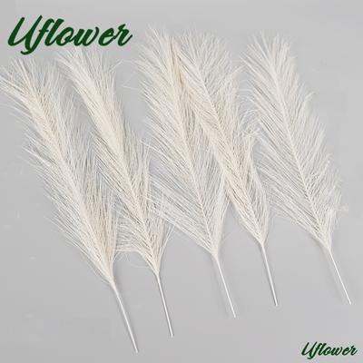 42CM 5/10 Stück Flauschiges Pampas Boho Gras Dekor Künstliche Blume Kunstpflanze Schilf Simuliert Hochzeit Zuhause Party Dekoration
