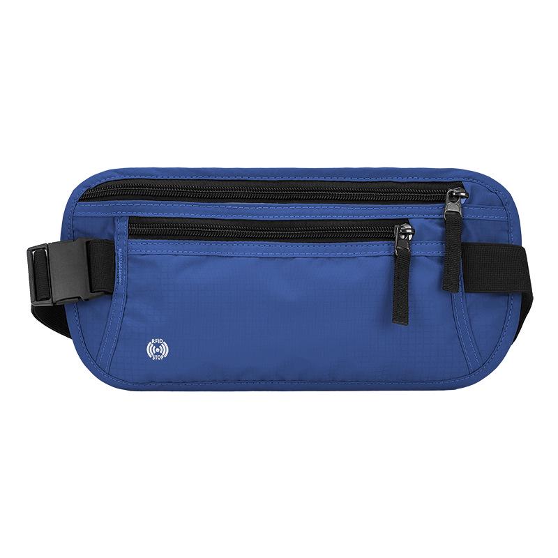 

Waterproof Anti-Theft Cross-Border Travel Waist Bag for Passport and Phone темно-синий