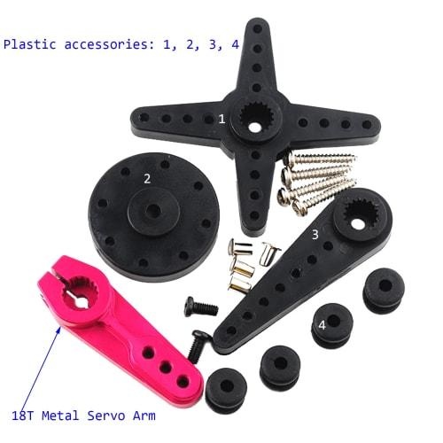 DIYmall 150KG DS51150 Digital RC Servo, Full Metal Gear, 270 Degrees, 12V, Waterproof, IP66, with 18T Servo Arm, for Baja Cars and 1/5 Scale RC Cars