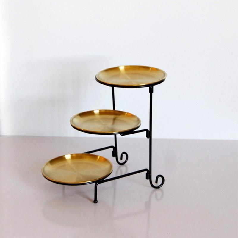 Elegant 3 Tiered Cake Display Stand Detachable Sweet Holder Serving Platter for Dessert Cupcakes Fruits and Snacks