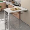 Small Wooden Dining Tables Folding Simple Restaurant Elegant Modern Tables Salon Small Table Multifunction Table Kitchen