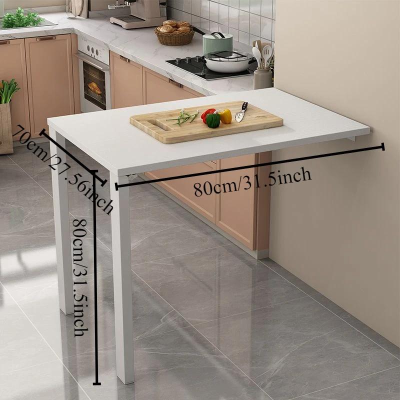 Small Wooden Dining Tables Folding Simple Restaurant Elegant Modern Tables Salon Small Table Multifunction Table Kitchen