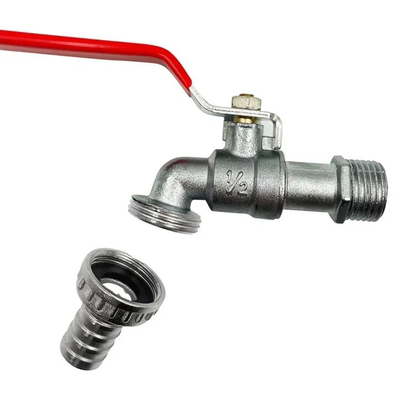 Rubinetto da Esterno con Beccuccio 1/2-3/4 pollici Lavatrice da Giardino Lega di Zinco Controllo Singolo Rubinetto Antigelo Accessori Hardware