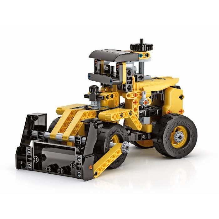 Clementoni - Buildable Bulldozer - 9 Model Vehicles - 200 Components - Dice 8 Years - Made In Italy