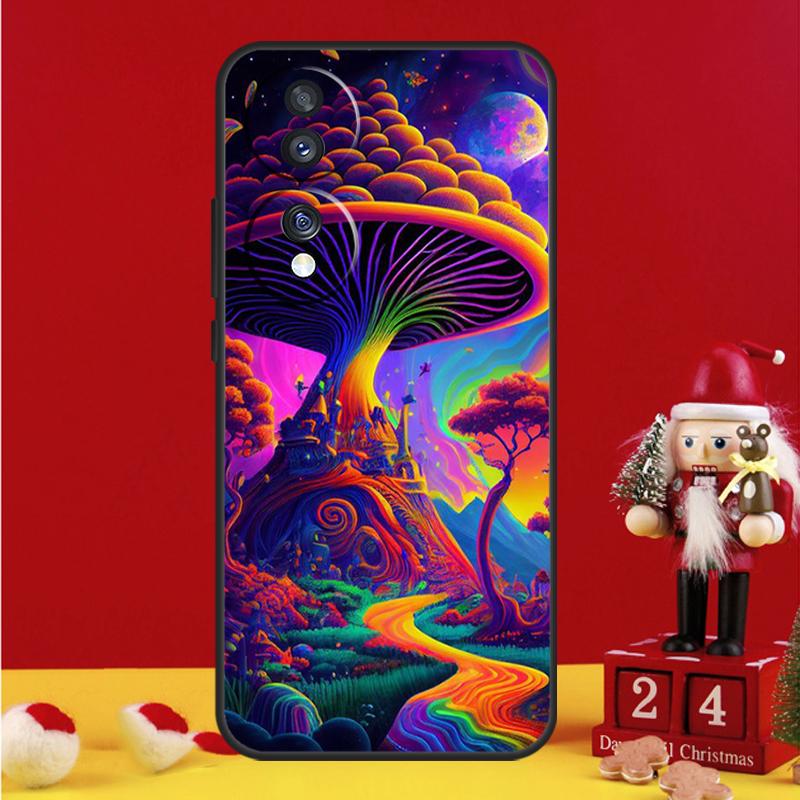 Weird Trippy Mushroom Case For Honor X8b X9b X8a X9a X7a X6a X7 X8 X9 Honor 70 50 10 90 Lite Magic 6 5 Pro Cover