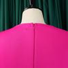Summer Women's Dress Plus Size Round Neck Temperament Bubble Sleeve Waisted Big Swing Dress A-line Dresses