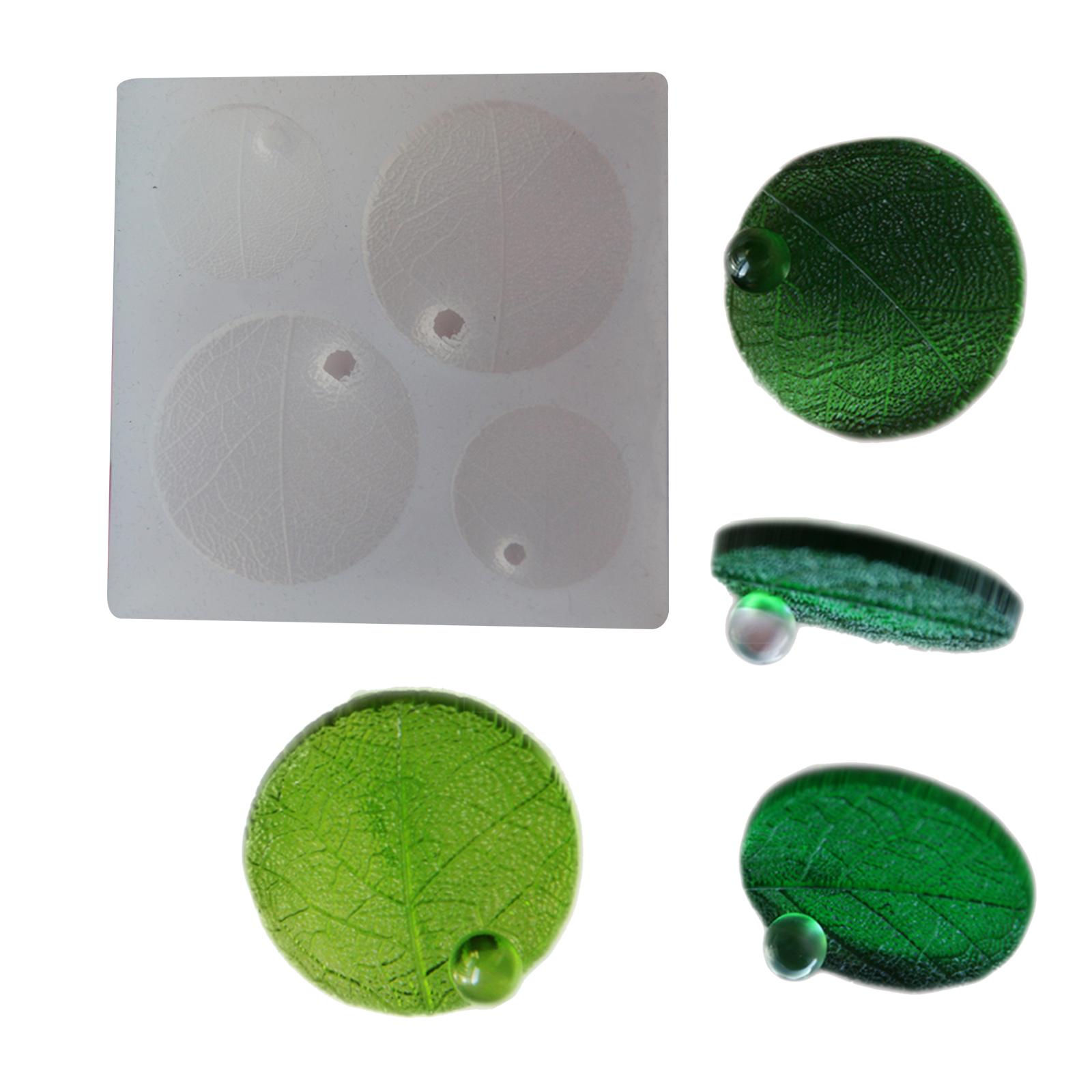 

High Quality Silicone Mold for Crafting Resin Waterdrop and Leaf Shapes with Clear Details for DIY Enthusiasts белый