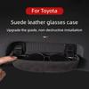Fur Car Glasses Case Clip Sunglasses Holder For Toyota RAV4/Wildlander/Harrier/C-HR/Camry (8th Gen)/Levin/Corolla/Avalon Tools