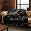 Future concept sports car Moto Racing Flannel Blanket Soft Warm Throw Blanket for Bedroom Living Room Bed Travel Camping Picnic