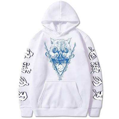 Demon Slayer Japan Anime Langarm Hoodies Männer Frauen Harajuku Hashibira Inosuke Breath Of The Beast Print Übergroßes Sweatshirt