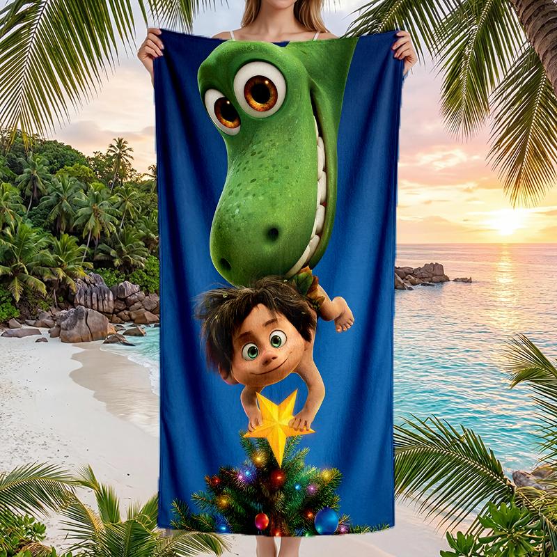 Good Dinosaur Fashion Beach Towel: Ideal for Summer Adventures Soft, absorbent and quick drying suitable for swimming and bathing
