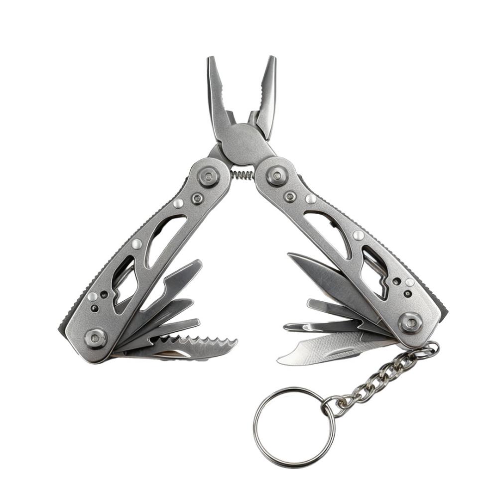 Stainless Steel Camping Multitool Folding Pliers & Knife Design Portable Outdoor Survival Gear for Hiking & Emergency Situations