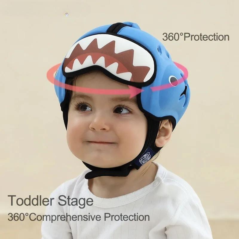 Baby Anti Fall Head Protection Hat Infant Learning Walk Breathable Helmet Toddler Safety Gear Caps for Walking and Crawling