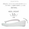 Formal Zori Sandals Sole Sizes 3L [NISHIORI] Women's (Single Pair) - Enamel, Three-Layer - S, M, L, LL, (U27-1,L)