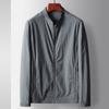 Spring and Autumn New Stand-up Collar Version Micro-elastic Top Young and Middle-aged Light Luxury Business Leisure Thin Jacket