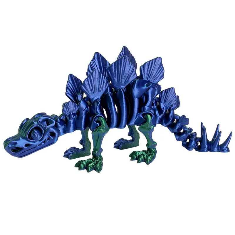 3D Printed Dragon Dinosaur Model Joints Can Move Freely Desktop Craft Ornament Gifts for Kids For Landscaping Decoration