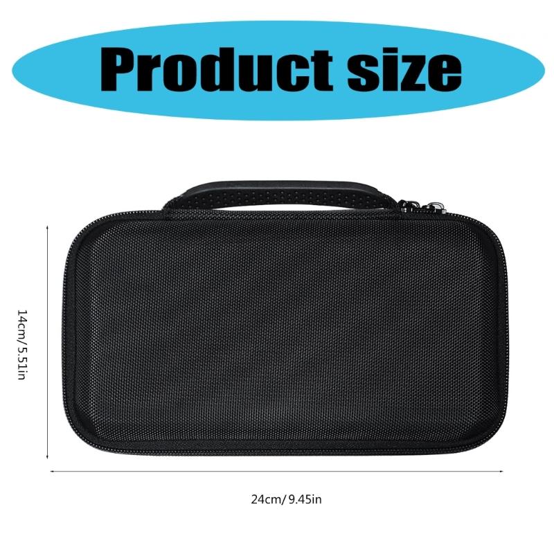Durability Carrying Case Compatible for Speakers Water Resistant EVA Shell Secures Zippered Closures Carrying Pouch
