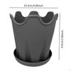 Blumenpot Plant Containers with A Tray Multi -purpose Flower Container Drainage Hole for
