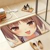N-NEKOPARA Kawaii A-Azuki Short Plush Rug Carpet mat Machine Washable Soft Comfortable Anti‑Slip Floor Mat Home Decor