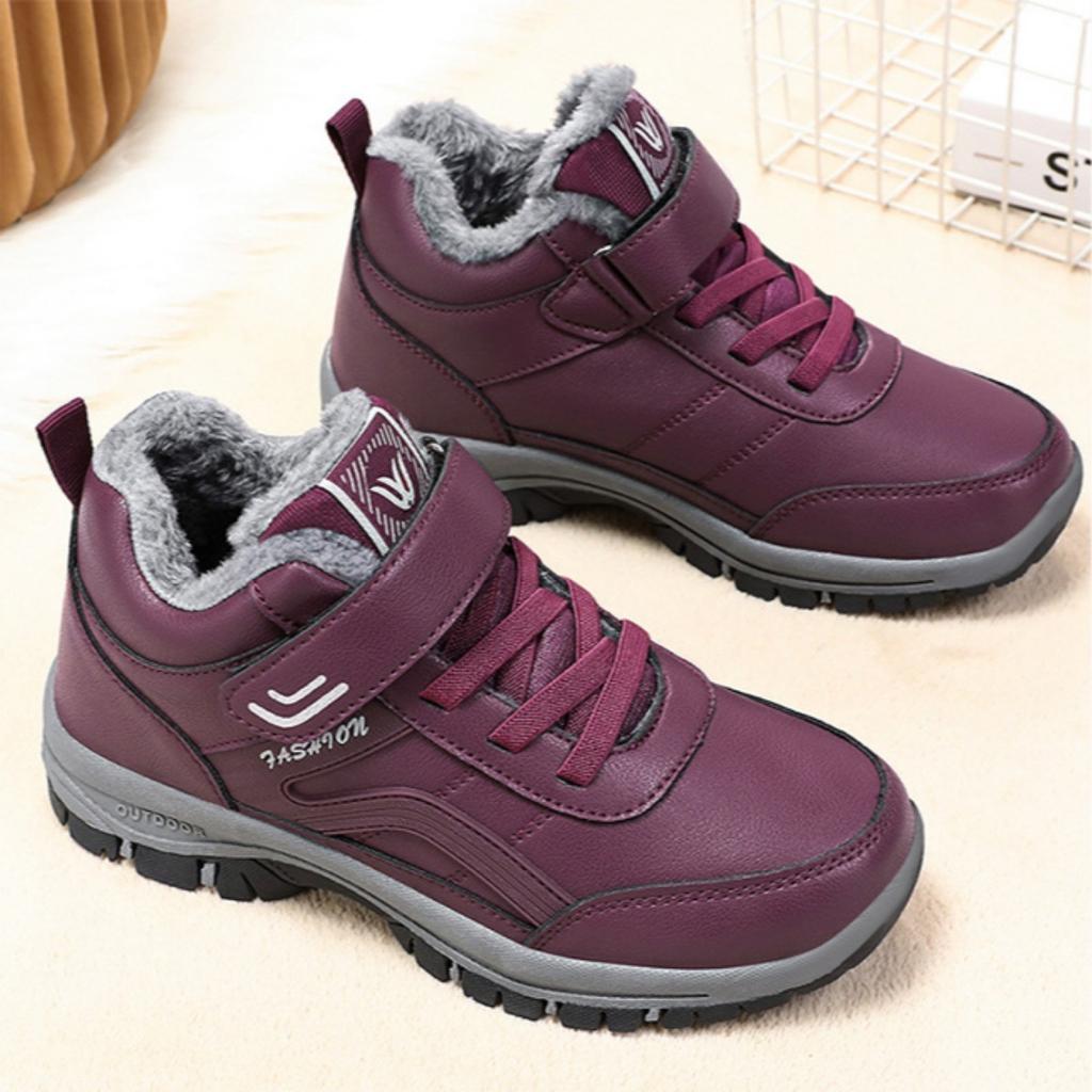 Cotton Shoes, Women's Shoes, Plush, Thickened, Hiking Shoes, Snow Boots, Low Cut, Women's Boots