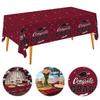 3 Pcs Party Table Cloths Waterproof Graduation Tablecloth Disposable Plastic Table Covers for College & High School Graduations