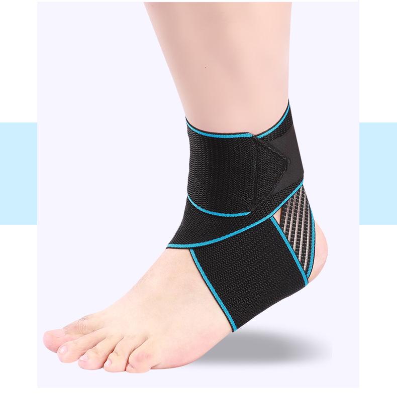 Unisex Black Ankle Support: Breathable, Lightweight Compression Wrap for Fitness & Anti-Sprain Protection
