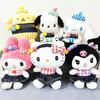 Sanrio Pochacco Gingham Denim Plush (S) Sanrio