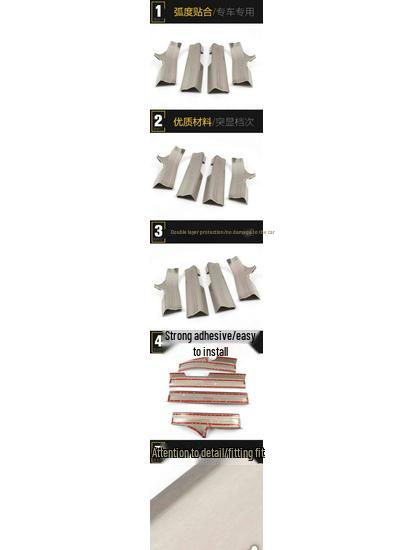 Refine S3 JAC 14 Models: Stainless Steel Sill & Bumper Welcome Pedal Trim