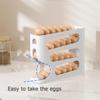 Egg Holder for Fridge, Automatic Rolling Egg Dispenser for Refrigerator, Countertop, Kitchen  Space-saving Egg Roller/Organizer/Storage/Container/Tray