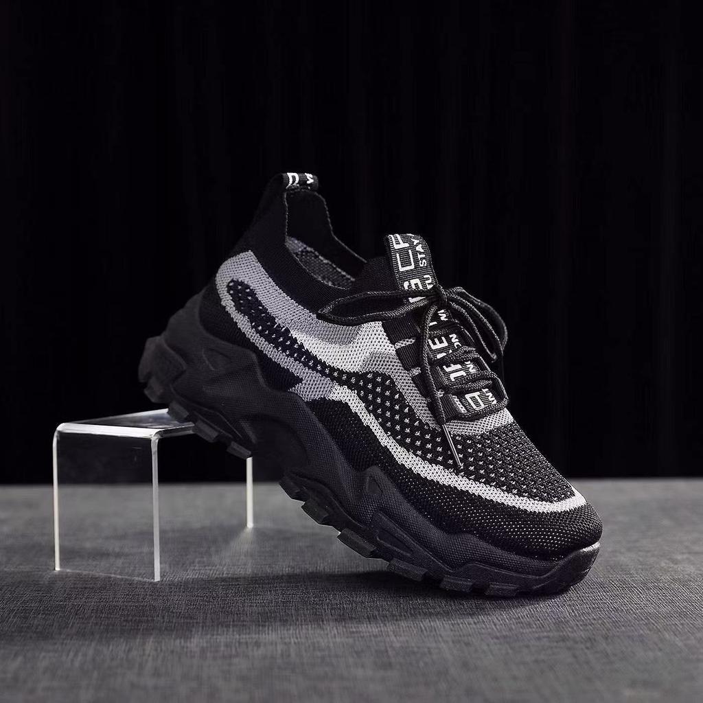 Fashion Limited Stock! Breathable Color - Blocked Chunky Sneakers for Trendy Outfits