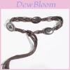 Bohemian Style Handwoven Waist Belt With Tie Closure For Vacation And Festival Wear