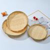 Hand-Woven Natural Bamboo Trays And Winnowing Baskets Are Suitable For Storing And Holding Food And For Home Decoration